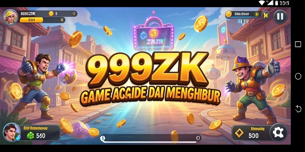 Tampilan gameplay seru di 999ZK dengan rintangan menantang.