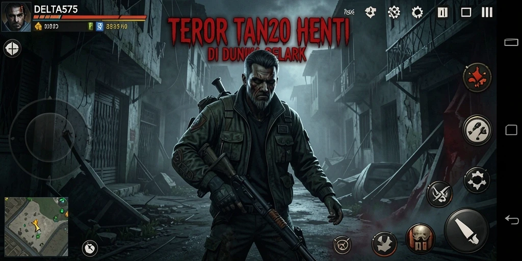 Tampilan gameplay menyeramkan dengan suasana mencekam di DELTA575.