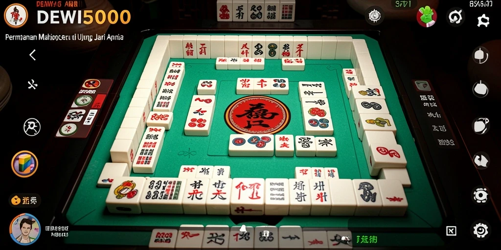 Screenshot gameplay DEWI5000 yang menampilkan momen seru permainan Mahjong.