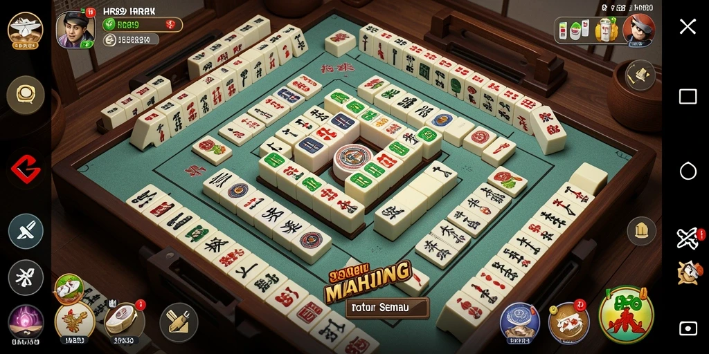 Screenshot dari HR89 menampilkan gameplay Mahjong yang menarik dan seru.