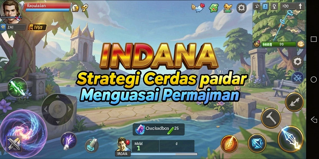 Screenshot gameplay INDAAA menampilkan pertempuran strategis yang mendebarkan.