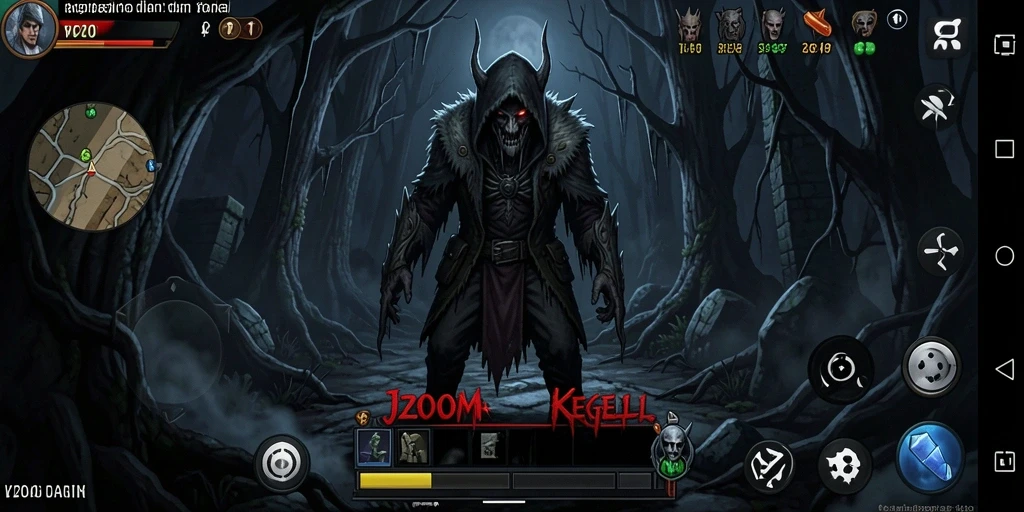 Screenshot menampilkan gameplay ketegangan dalam J200M.