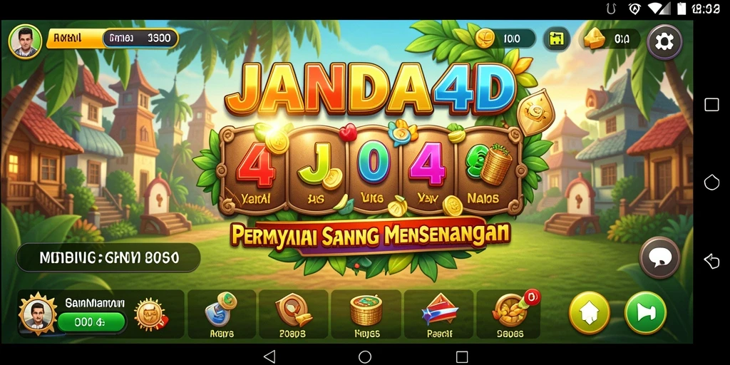 Screenshot utama JANDA4D yang menunjukkan gameplay santai yang mengasyikkan.