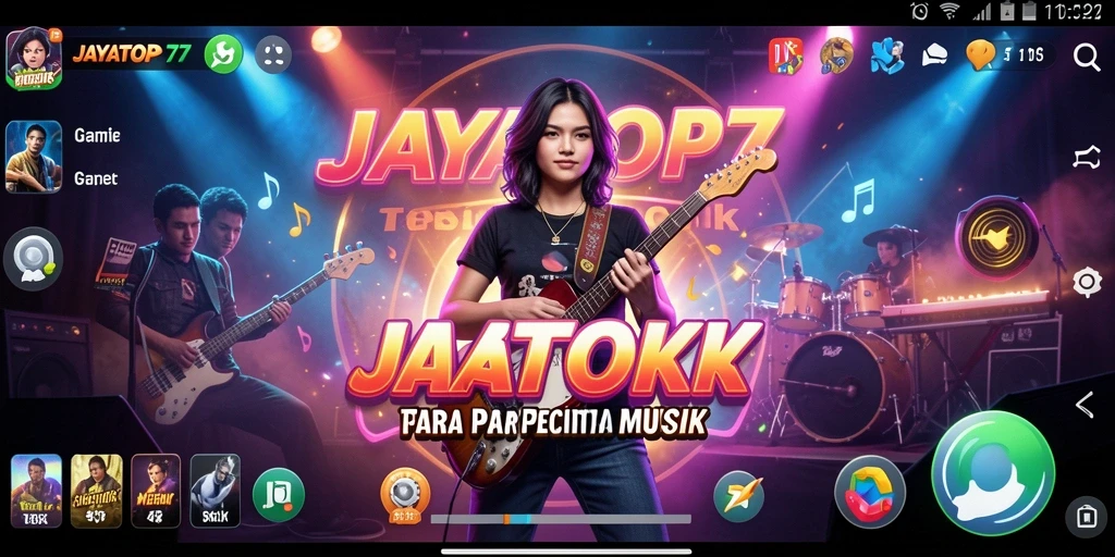 Tampilan screenshot gameplay <strong>JAYATOP77</strong> menampilkan tantangan musik yang menarik.