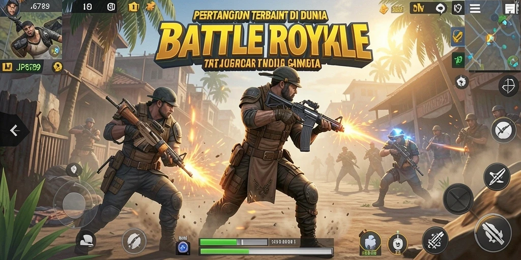 Tampilan gameplay seru dalam JP6789 Battle Royale.