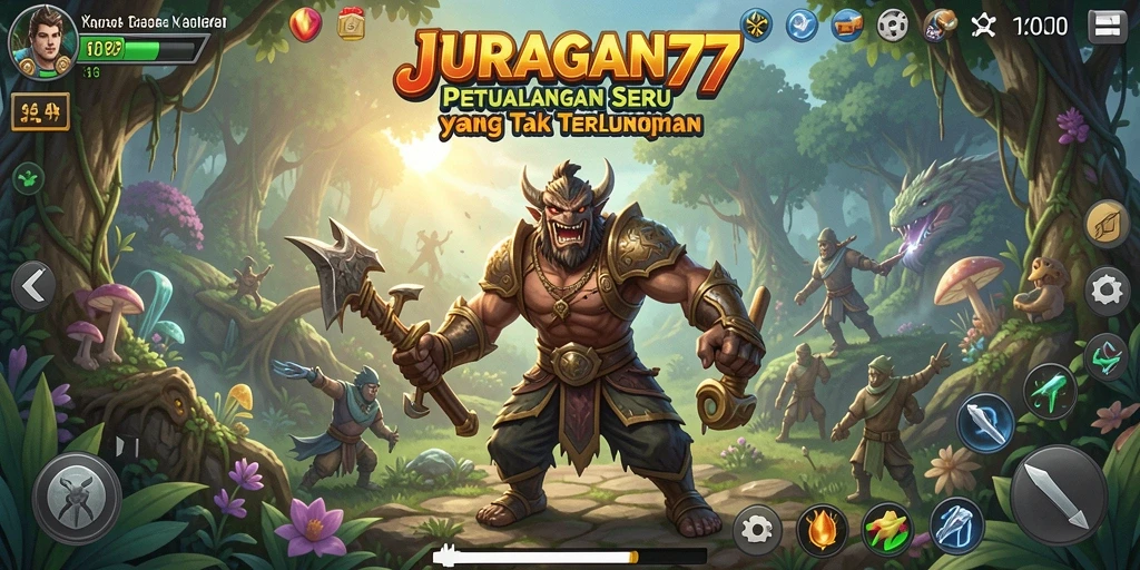 Tampilan gameplay seru dari JURAGAN77 dengan berbagai misi menantang.
