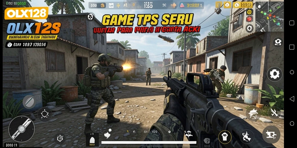 Tampilan gameplay seru dalam OLX128 yang menegangkan.