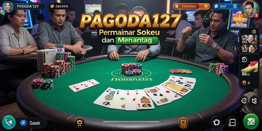 Tampilan menarik dari gameplay Poker di PAGODA127.