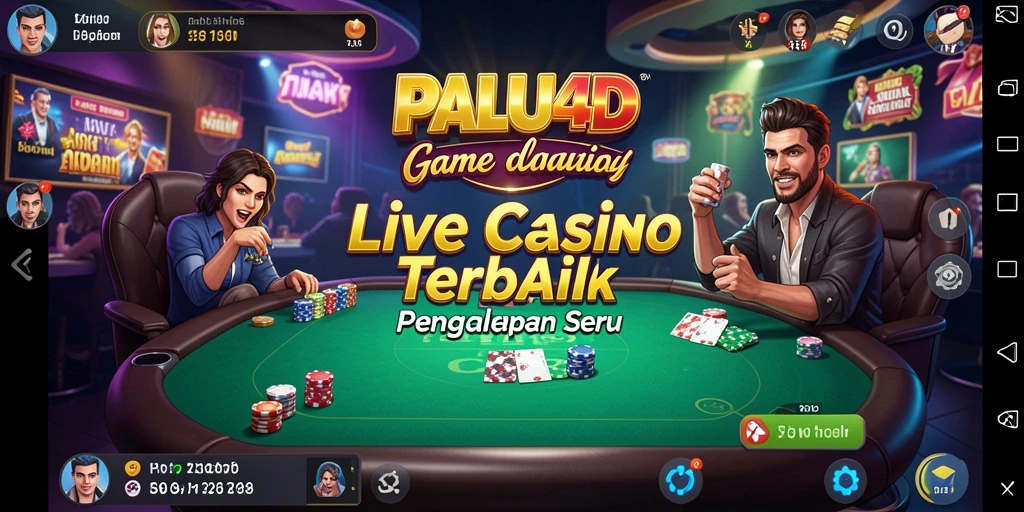 Tampilan gameplay seru di PALU4D Live Casino dengan dealer langsung.