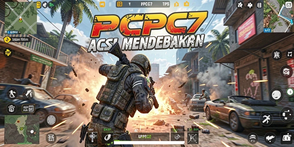 Tampilan gameplay TPS yang mendebarkan dari PCPC7.