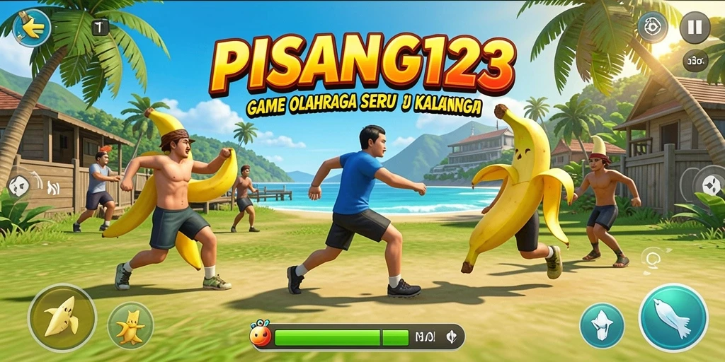 Screenshot gameplay PISANG123 dengan aksi olahraga yang seru.