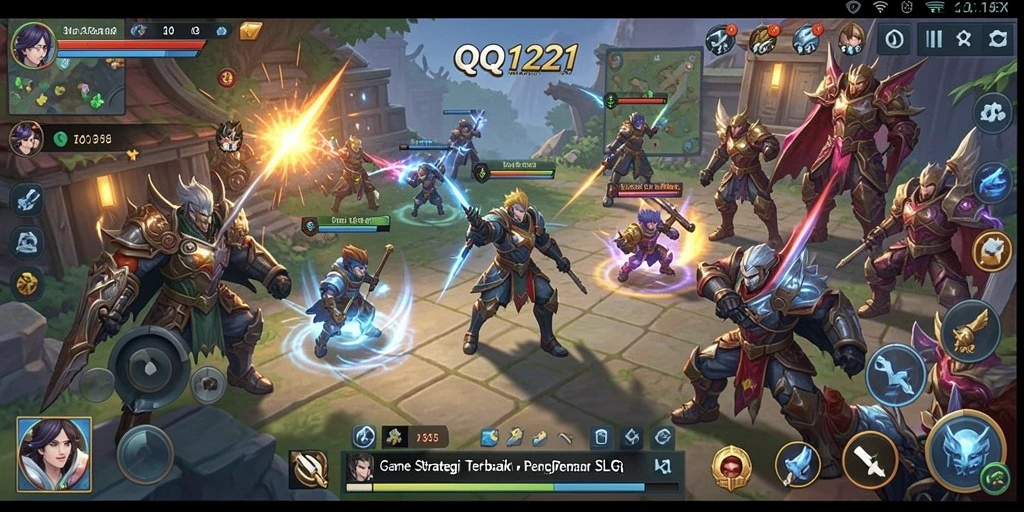 Tangkapan layar gameplay QQ1221 yang menarik dan strategis.