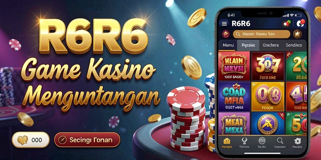 Screenshot utama menampilkan gameplay mendebarkan R6R6 di kasino.
