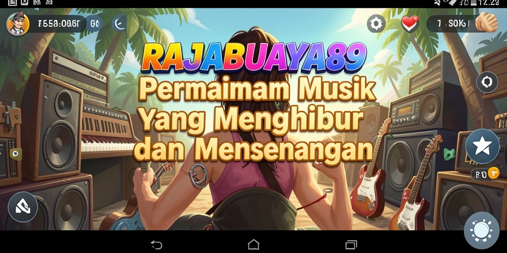 Screenshot gameplay RAJABUAYA89 menampilkan pengalaman bermain musik yang seru.