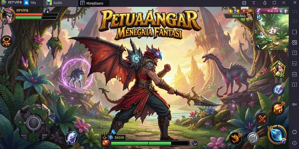 Tampilan gameplay menakjubkan dari RPVIP8 dengan petualangan penuh aksi.
