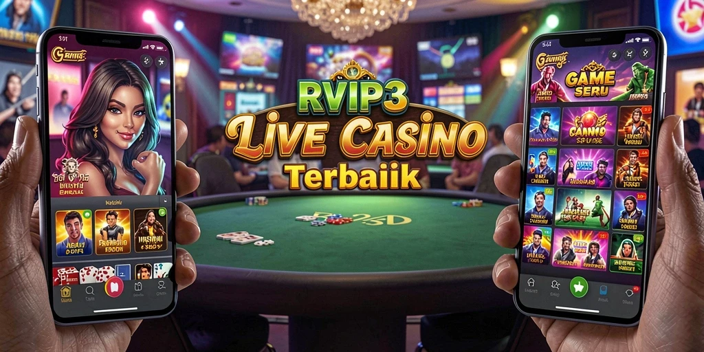 Tampilan gameplay RVIP3 yang menarik dengan dealer langsung.