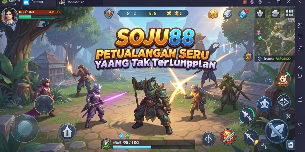 Tangkapan layar menunjukkan petualangan epik dalam SOJU88.