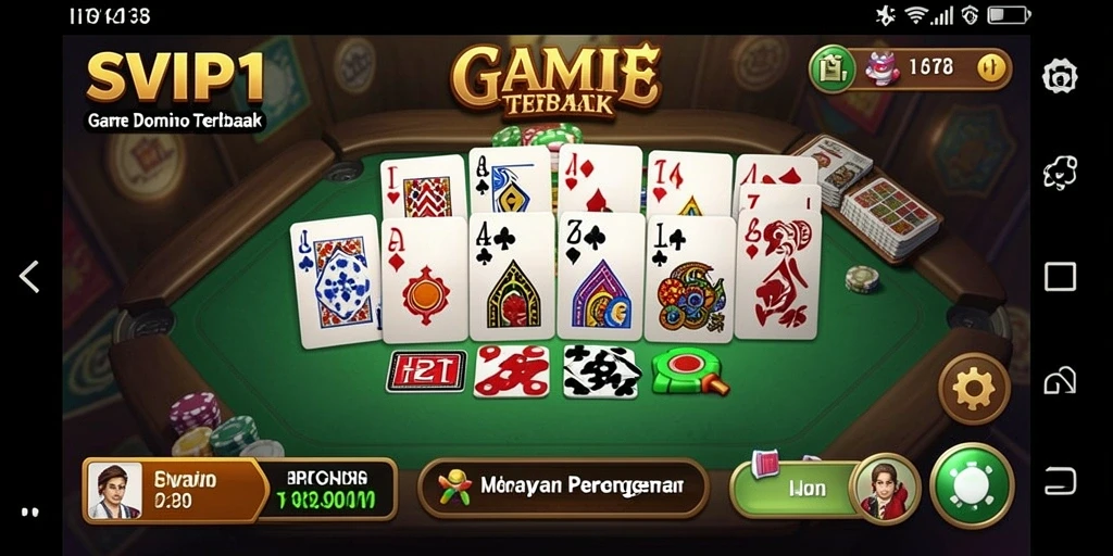 Tampilan gameplay Domino yang seru dan interaktif di SVIP1.