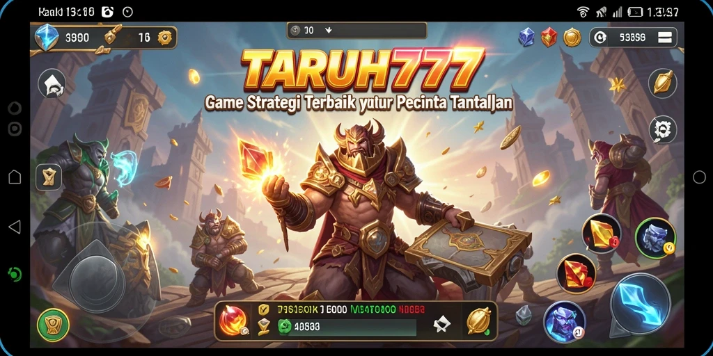 Tangkapan layar TARUH777 menampilkan momen ketegangan dalam pertempuran strategi.