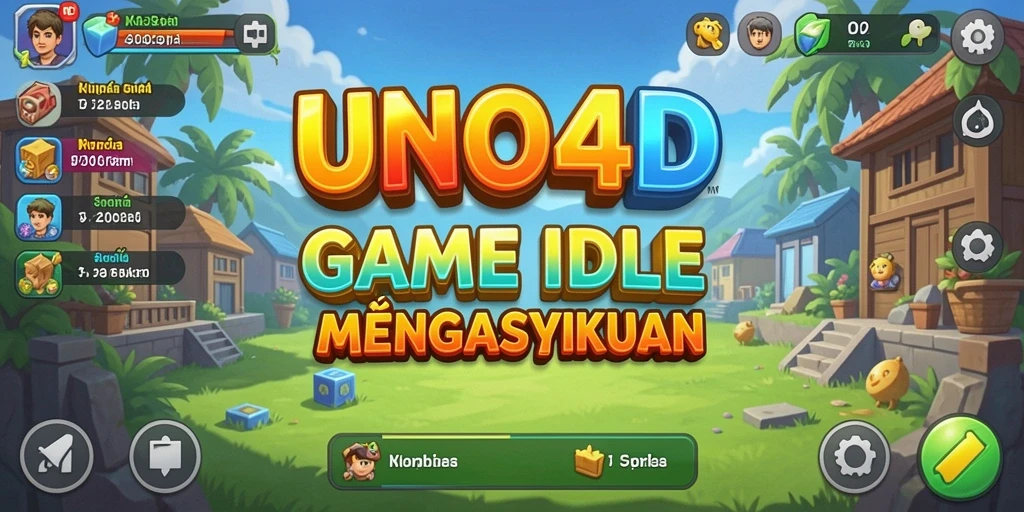 Tampilan gameplay Idle dari UNO4D yang menarik dan menghibur.